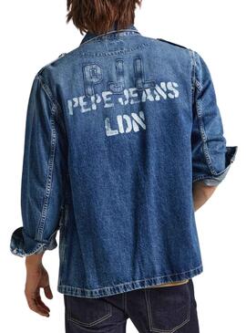 Sobrecamisa Pepe Jeans Luka Denim Para Hombre