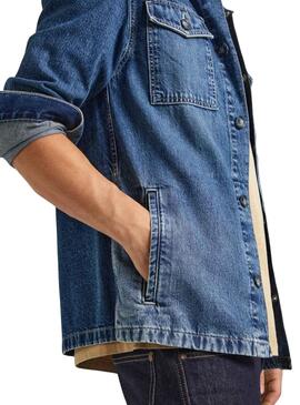 Sobrecamisa Pepe Jeans Luka Denim Para Hombre