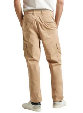 Pantalón Pepe Jeans Cargo Regular Beige Hombre