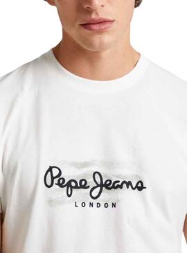 Camiseta Pepe Jeans Castle Blanco Para Hombre