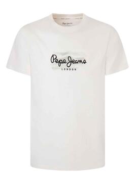 Camiseta Pepe Jeans Castle Blanco Para Hombre