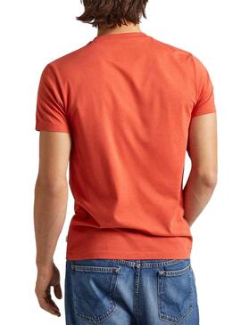 Camiseta Pepe Jeans Count Naranja Para Hombre