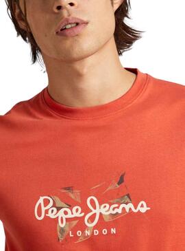Camiseta Pepe Jeans Count Naranja Para Hombre