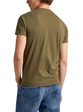 Camiseta Pepe Jeans Count Verde Para Hombre
