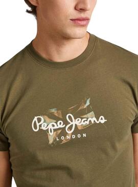 Camiseta Pepe Jeans Count Verde Para Hombre