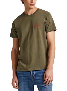 Camiseta Pepe Jeans Craig Verde Para Hombre