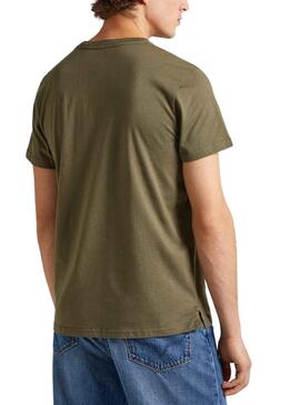Camiseta Pepe Jeans Craig Verde Para Hombre