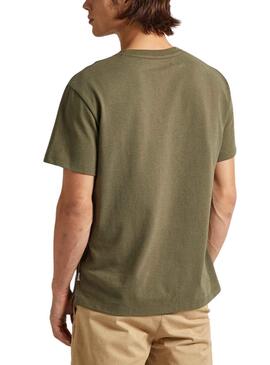 Camiseta Pepe Jeans Rolf Verde Para Hombre