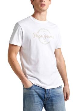 Camiseta Pepe Jeans Craigton Blanco Para Hombre