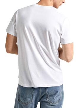 Camiseta Pepe Jeans Craigton Blanco Para Hombre