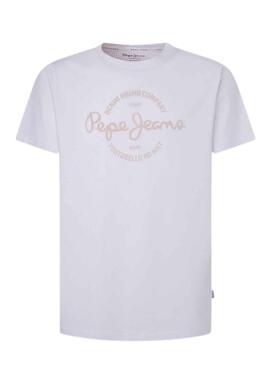 Camiseta Pepe Jeans Craigton Blanco Para Hombre