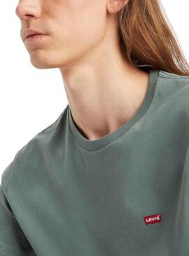 Camiseta Levis Original Verde Para Hombre