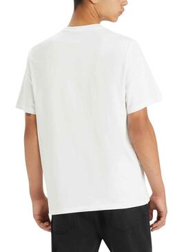 Camiseta Levis Relaxed Waterfall Blanca Hombre 
