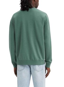 Sudadera Levis Relaxed Crew Verde Para Hombre