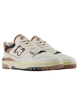 Zapatillas New Balance BB550 Marron y Blanco