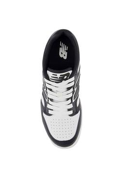 Zapatillas New Balance GSB480BW negro y blanco para niña y niño