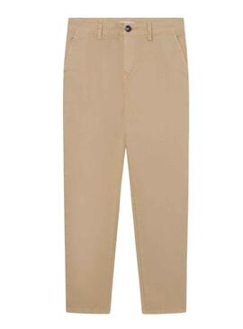 Pantalón Pepe Jeans The Odore Beige Para Niño