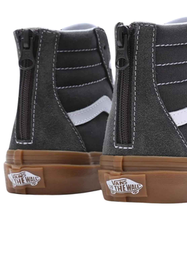 Zapatillas Vans Sk8 Hi Zip Gris para Niño y Niña