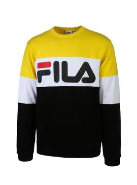 Sudadera Fila Straight Blocked Amarillo Hombre