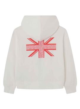 Sudadera Pepe Jeans Narni Blanco Para Niña