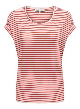 ONLMOSTER STRIPE S/S O-NECK TOP Cloud Dance