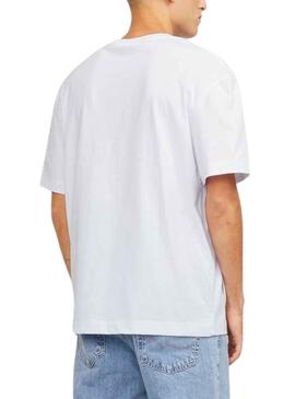 Camiseta Jack And Jones Lucca Blanco Para Hombre