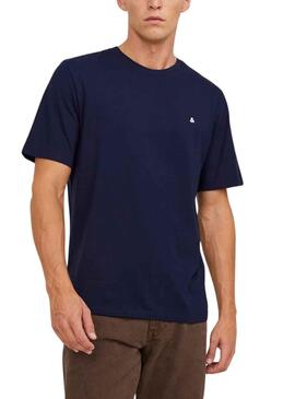 Camiseta Jack And Jones Paulos Marino Para Hombre