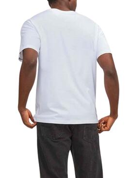 Camiseta Jack And Jones Paulos Blanco Para Hombre