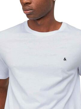 Camiseta Jack And Jones Paulos Blanco Para Hombre