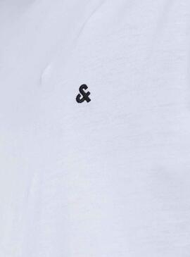 Camiseta Jack And Jones Paulos Blanco Para Hombre