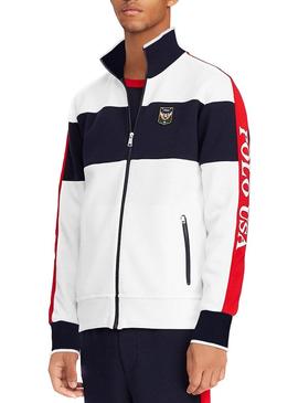 Sudadera Polo Ralph Lauren Ziper Blanco Hombre