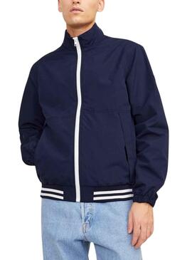 Chaqueta Jack And Jones Climb Bomber Marino Hombre