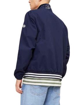 Chaqueta Jack And Jones Climb Bomber Marino Hombre