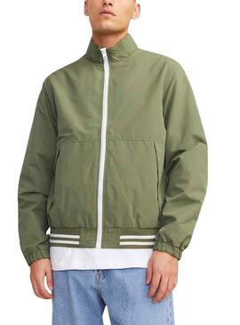 Chaqueta Jack And Jones Climb Bomber Verde Hombre