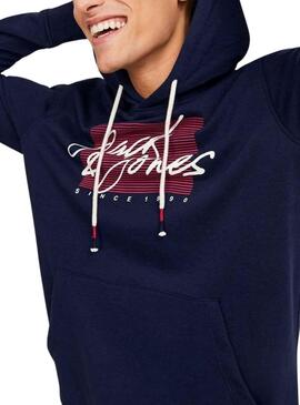 Sudadera Jack And Jones Zuri Sweat Marino Hombre