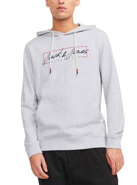 Sudadera Jack And Jones Zuri Gris Para Hombre