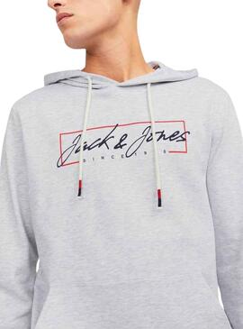 Sudadera Jack And Jones Zuri Gris Para Hombre