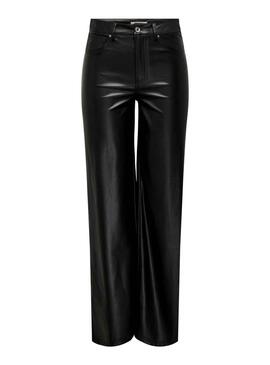 Pantalón Only Madison Max Wide Negro Para Mujer