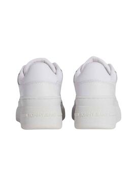 Zapatillas Tommy Jeans Retro Basket Blanco Mujer