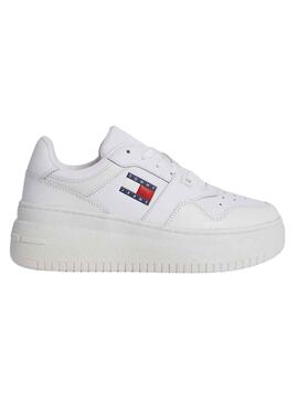 Zapatillas Tommy Jeans Retro Basket Blanco Mujer