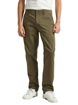 Pantalón Chino Pepe Jeans Slim Twill Verde Hombre