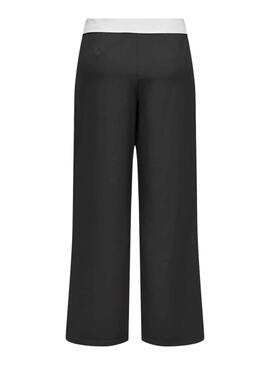 Pantalón Only Diane Fold Down Negro Para Mujer