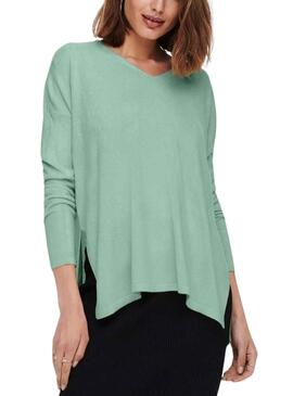 Jersey Only Amalia Verde V-Neck Verde Mujer