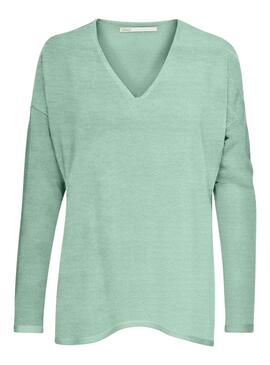 Jersey Only Amalia Verde V-Neck Verde Mujer