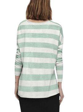 Jersey Only Amalia Rayas Verde Para Mujer