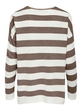 Jersey Only Amalia Rayas Marrón Para Mujer