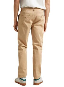 Pantalón Pepe Jeans Slim Chino Beige Hombre