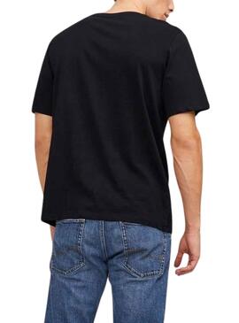 Camiseta Jack And Jones Corp Logo Negro Hombre