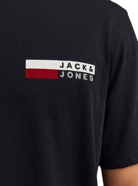 Camiseta Jack And Jones Corp Logo Negro Hombre