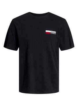 Camiseta Jack And Jones Corp Logo Negro Hombre